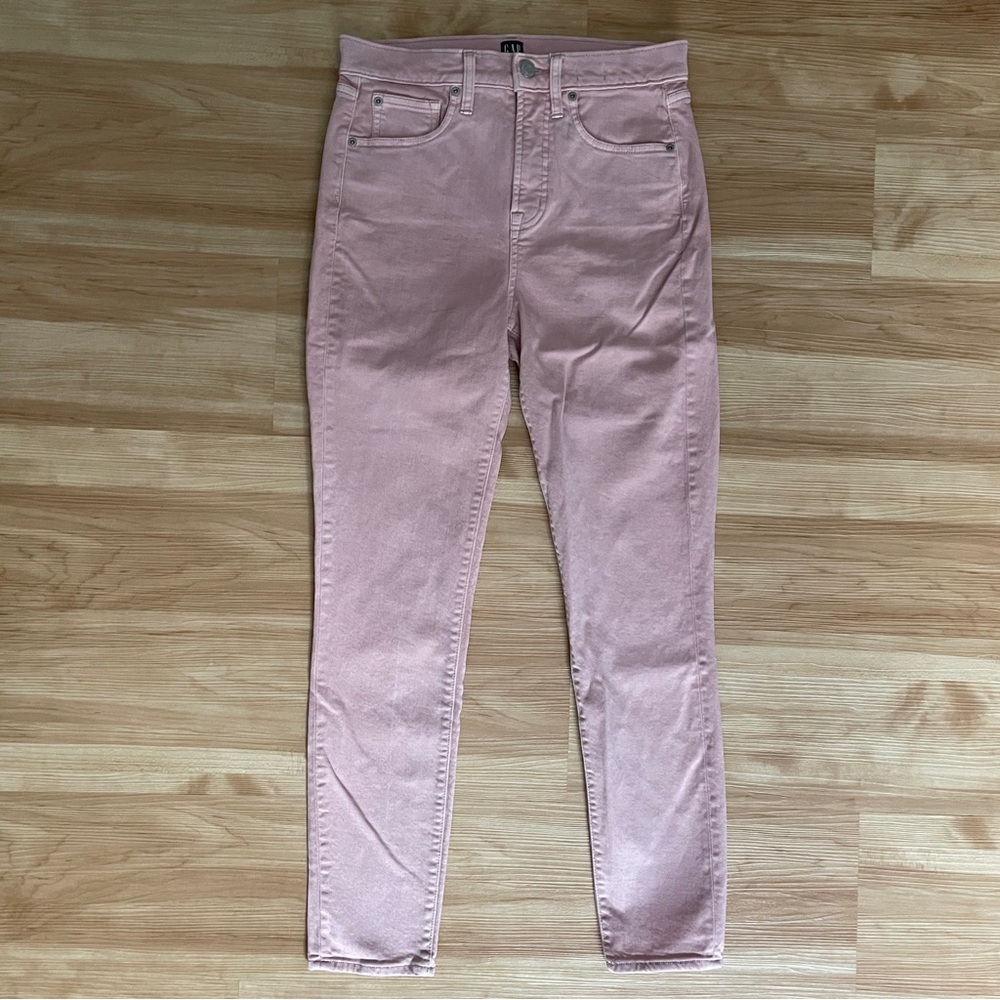 Gap True Skinny Ankle Jeans Women’s Size 26 Pink denim 26.5 Inseam